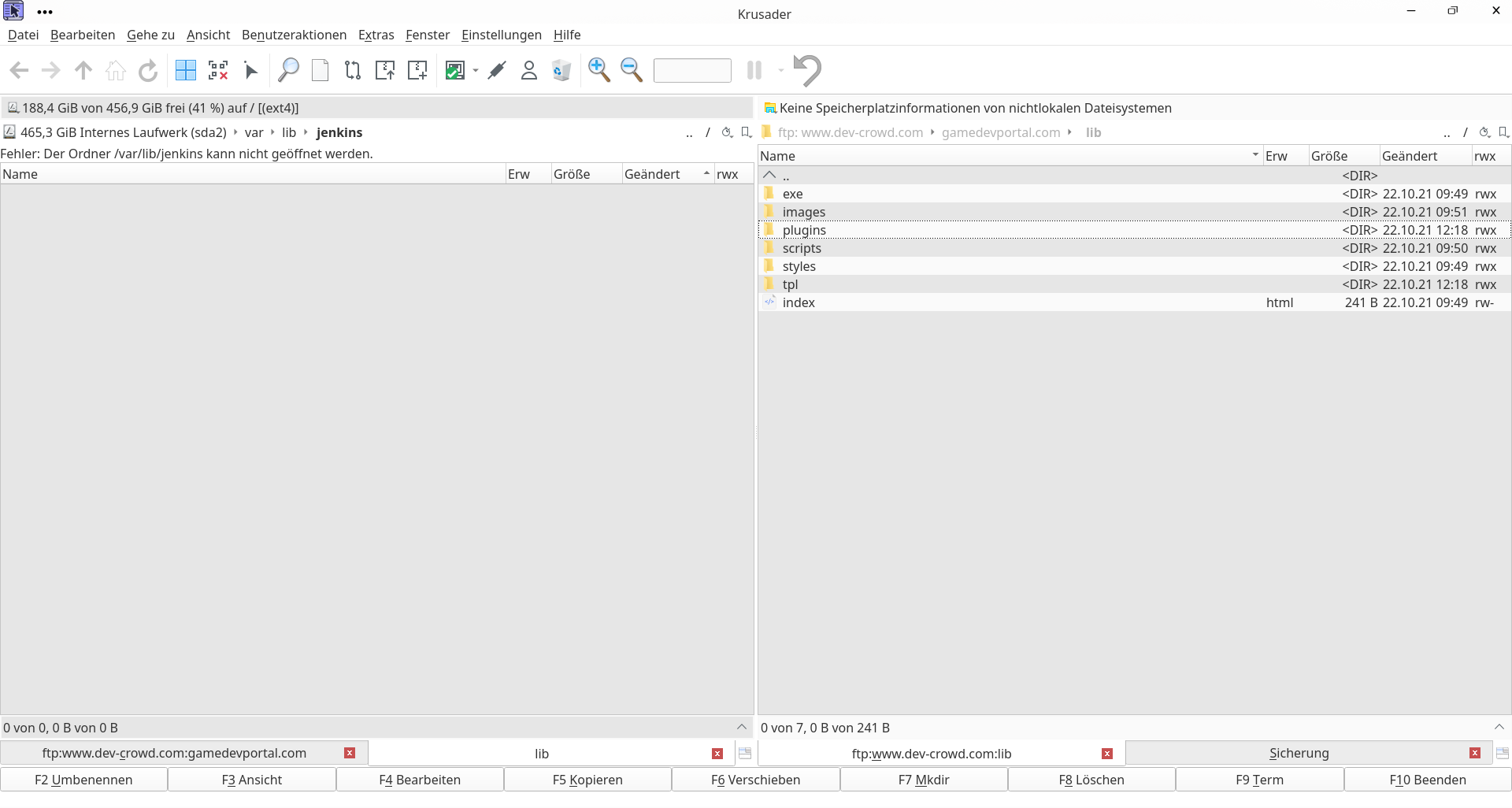 Krusader File Manager auf Arch Linux installieren